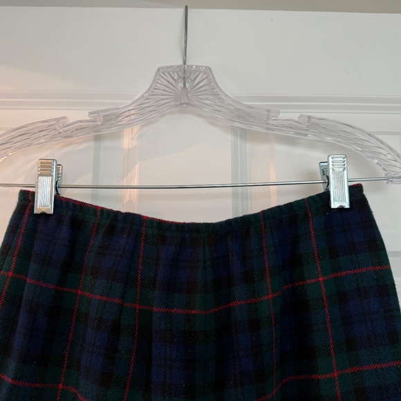 Pendleton Pants Womens Sz 4 Blue and Green Tartan Plaid 100% Wool Tweed Trouser - Picture 3 of 4